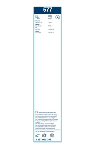 Wischblatt vorne BOSCH 3 397 010 298 Bild Wischblatt vorne BOSCH 3 397 010 298