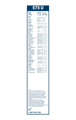 Wischblatt BOSCH 3 397 011 351 Bild Wischblatt BOSCH 3 397 011 351