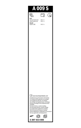 Wischblatt vorne BOSCH 3 397 014 009 Bild Wischblatt vorne BOSCH 3 397 014 009