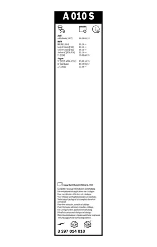 Wischblatt vorne BOSCH 3 397 014 010 Bild Wischblatt vorne BOSCH 3 397 014 010