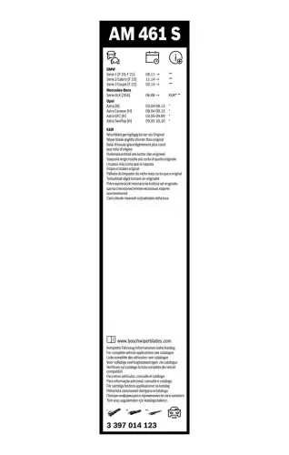 Wischblatt BOSCH 3 397 014 123 Bild Wischblatt BOSCH 3 397 014 123