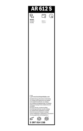 Wischblatt vorne BOSCH 3 397 014 158 Bild Wischblatt vorne BOSCH 3 397 014 158