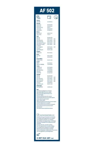 Wischblatt BOSCH 3 397 014 187 Bild Wischblatt BOSCH 3 397 014 187