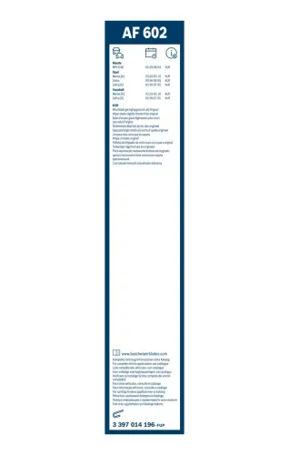 Wischblatt vorne BOSCH 3 397 014 196 Bild Wischblatt vorne BOSCH 3 397 014 196