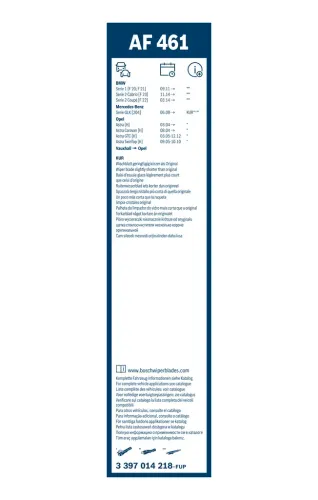 Wischblatt BOSCH 3 397 014 218 Bild Wischblatt BOSCH 3 397 014 218