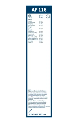 Wischblatt BOSCH 3 397 014 222 Bild Wischblatt BOSCH 3 397 014 222