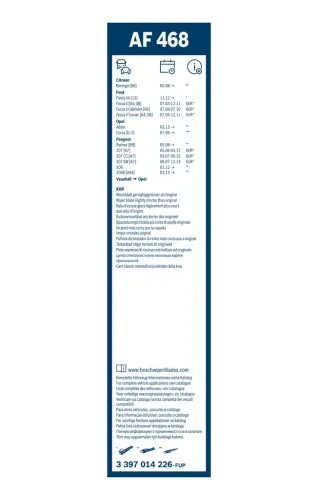 Wischblatt BOSCH 3 397 014 226 Bild Wischblatt BOSCH 3 397 014 226