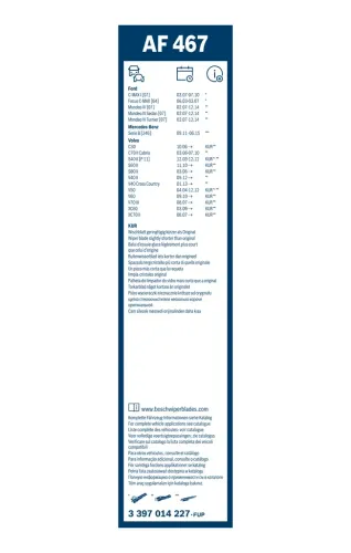 Wischblatt vorne BOSCH 3 397 014 227 Bild Wischblatt vorne BOSCH 3 397 014 227