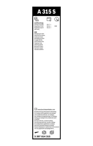 Wischblatt BOSCH 3 397 014 315 Bild Wischblatt BOSCH 3 397 014 315