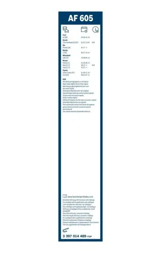 Wischblatt vorne BOSCH 3 397 014 489 Bild Wischblatt vorne BOSCH 3 397 014 489
