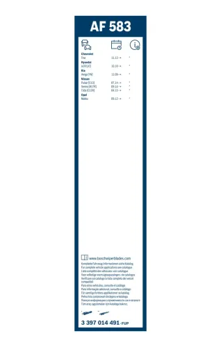 Wischblatt vorne BOSCH 3 397 014 491 Bild Wischblatt vorne BOSCH 3 397 014 491