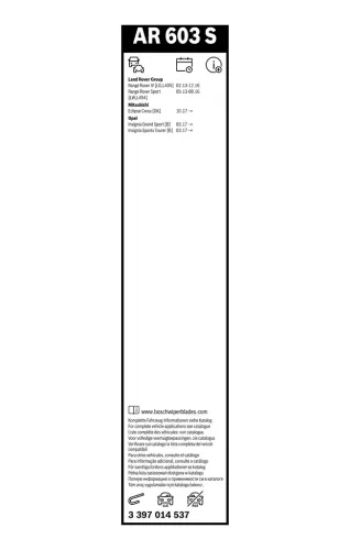 Wischblatt vorne BOSCH 3 397 014 537 Bild Wischblatt vorne BOSCH 3 397 014 537