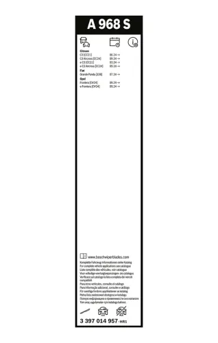 Wischblatt vorne BOSCH 3 397 014 957 Bild Wischblatt vorne BOSCH 3 397 014 957