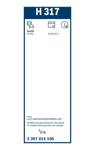Wischblatt BOSCH 3 397 015 106 Bild Wischblatt BOSCH 3 397 015 106