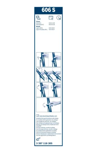 Wischblatt vorne BOSCH 3 397 118 305 Bild Wischblatt vorne BOSCH 3 397 118 305