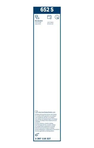 Wischblatt vorne BOSCH 3 397 118 327 Bild Wischblatt vorne BOSCH 3 397 118 327