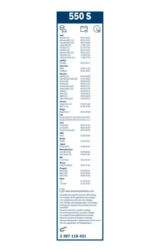 Wischblatt BOSCH 3 397 118 421 Bild Wischblatt BOSCH 3 397 118 421