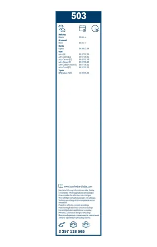 Wischblatt vorne BOSCH 3 397 118 565 Bild Wischblatt vorne BOSCH 3 397 118 565