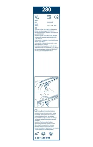 Wischblatt vorne BOSCH 3 397 118 801 Bild Wischblatt vorne BOSCH 3 397 118 801
