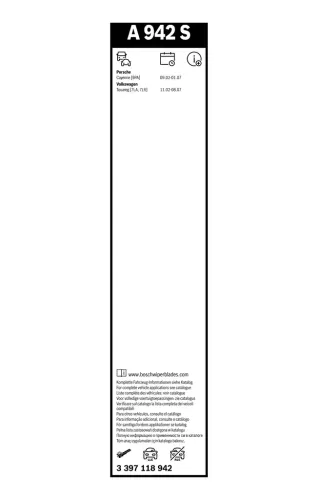Wischblatt BOSCH 3 397 118 942 Bild Wischblatt BOSCH 3 397 118 942