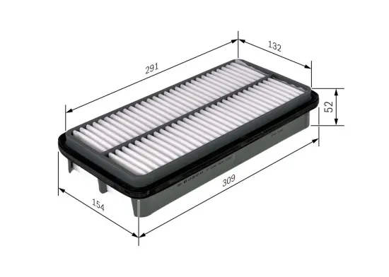 Luftfilter BOSCH F 026 400 038 Bild Luftfilter BOSCH F 026 400 038