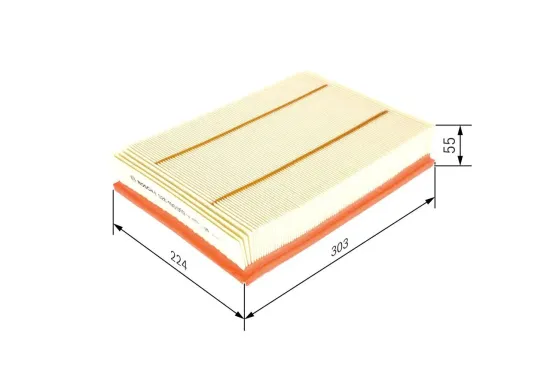 Luftfilter BOSCH F 026 400 099 Bild Luftfilter BOSCH F 026 400 099