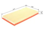 Luftfilter BOSCH F 026 400 122