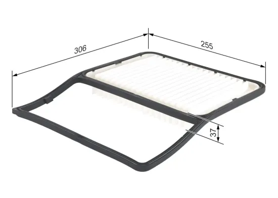 Luftfilter BOSCH F 026 400 227 Bild Luftfilter BOSCH F 026 400 227