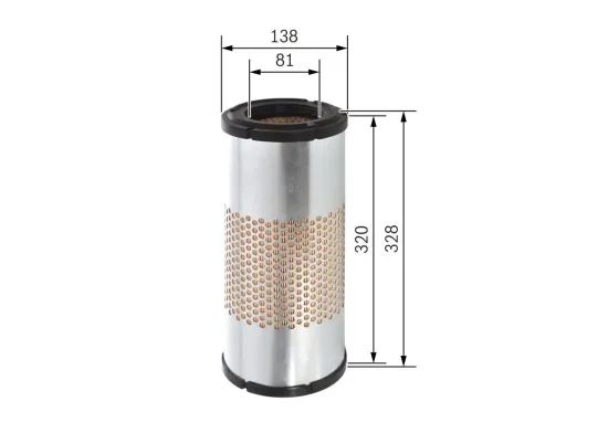 Luftfilter BOSCH F 026 400 317 Bild Luftfilter BOSCH F 026 400 317