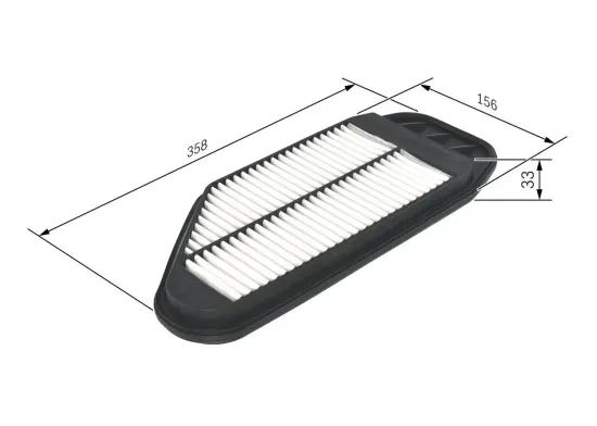 Luftfilter BOSCH F 026 400 349 Bild Luftfilter BOSCH F 026 400 349