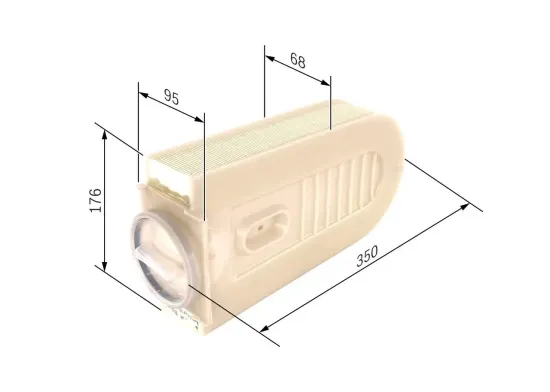 Luftfilter BOSCH F 026 400 432 Bild Luftfilter BOSCH F 026 400 432