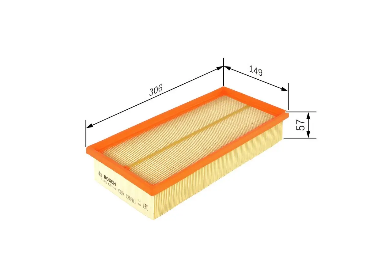 Luftfilter BOSCH F 026 400 450