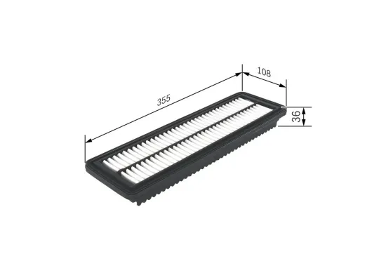 Luftfilter BOSCH F 026 400 455 Bild Luftfilter BOSCH F 026 400 455