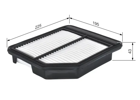 Luftfilter BOSCH F 026 400 472 Bild Luftfilter BOSCH F 026 400 472