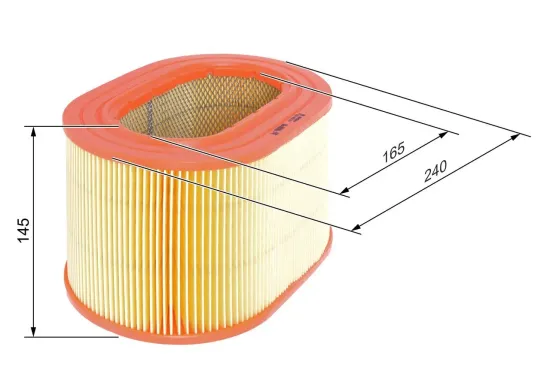 Luftfilter BOSCH F 026 400 557 Bild Luftfilter BOSCH F 026 400 557