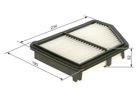 Luftfilter BOSCH F 026 400 576 Bild Luftfilter BOSCH F 026 400 576
