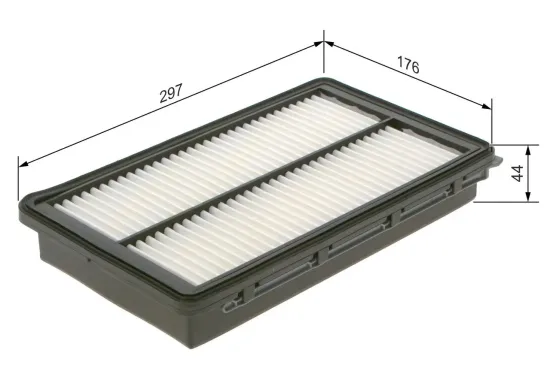 Luftfilter BOSCH F 026 400 619 Bild Luftfilter BOSCH F 026 400 619
