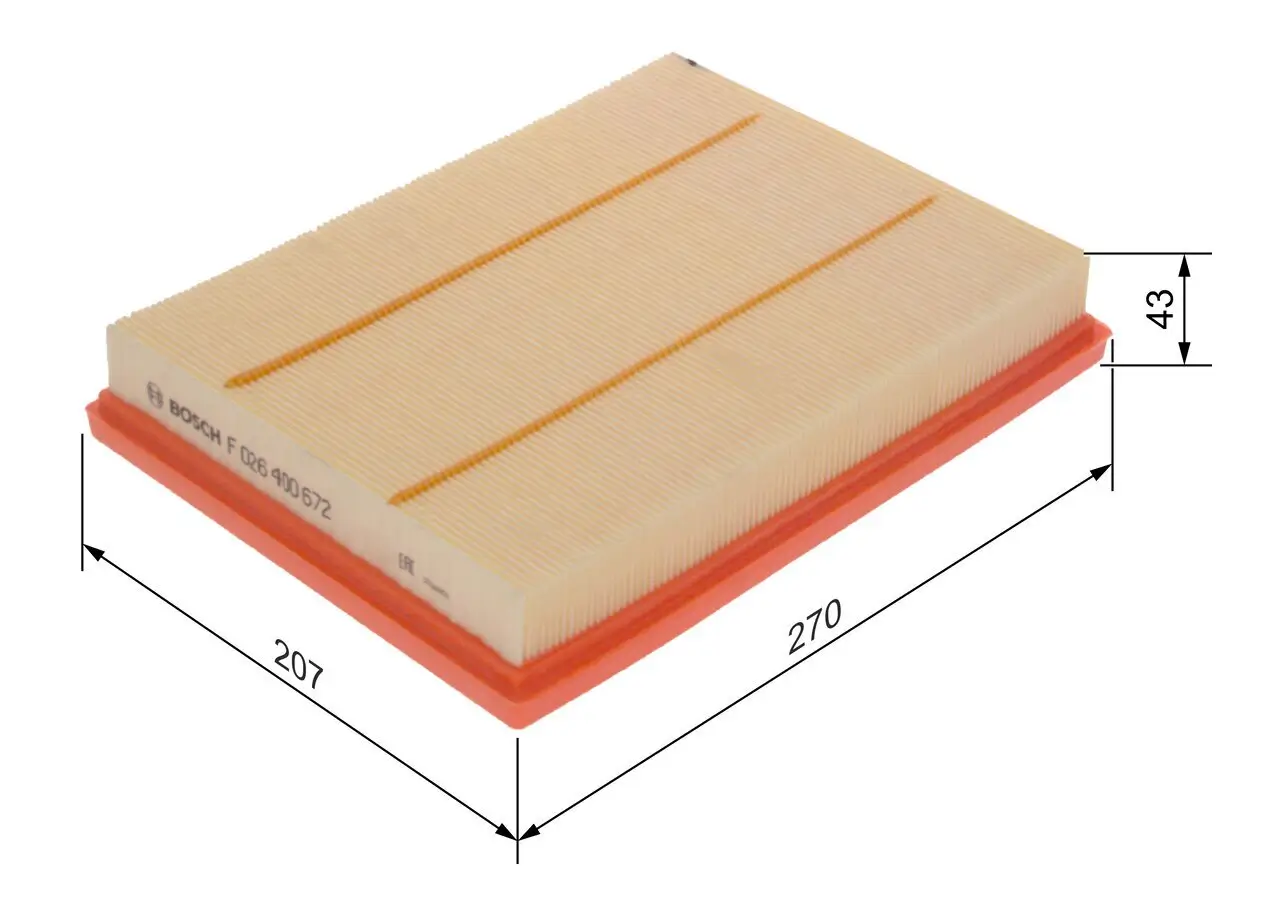 Luftfilter BOSCH F 026 400 672