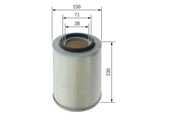 Luftfilter BOSCH F 026 400 761 Bild Luftfilter BOSCH F 026 400 761