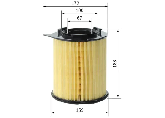 Luftfilter BOSCH F 026 400 810 Bild Luftfilter BOSCH F 026 400 810