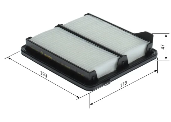 Luftfilter BOSCH F 026 400 811 Bild Luftfilter BOSCH F 026 400 811