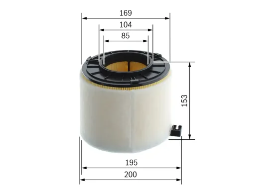 Luftfilter BOSCH F 026 400 853 Bild Luftfilter BOSCH F 026 400 853