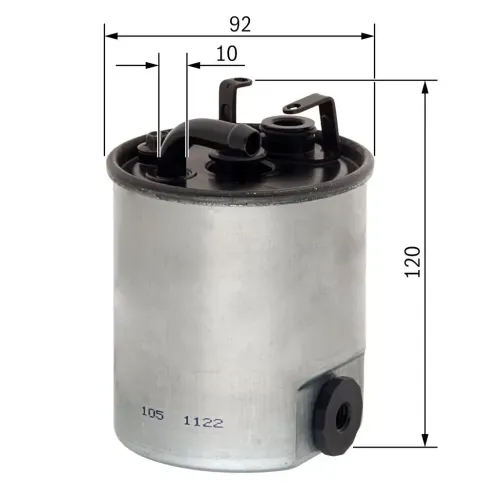 Kraftstofffilter BOSCH F 026 402 044 Bild Kraftstofffilter BOSCH F 026 402 044