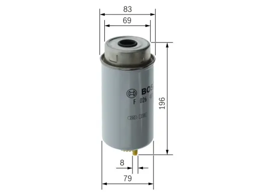 Kraftstofffilter BOSCH F 026 402 121 Bild Kraftstofffilter BOSCH F 026 402 121