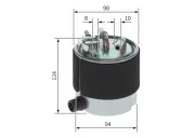 Kraftstofffilter BOSCH F 026 402 125