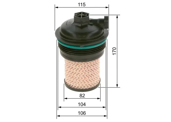 Kraftstofffilter BOSCH F 026 402 247 Bild Kraftstofffilter BOSCH F 026 402 247