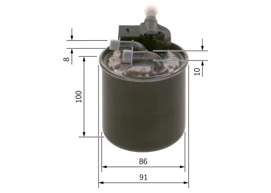 Kraftstofffilter BOSCH F 026 402 837 Bild Kraftstofffilter BOSCH F 026 402 837