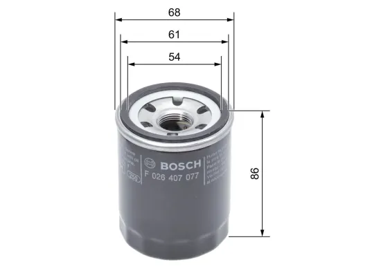 Ölfilter BOSCH F 026 407 077 Bild Ölfilter BOSCH F 026 407 077