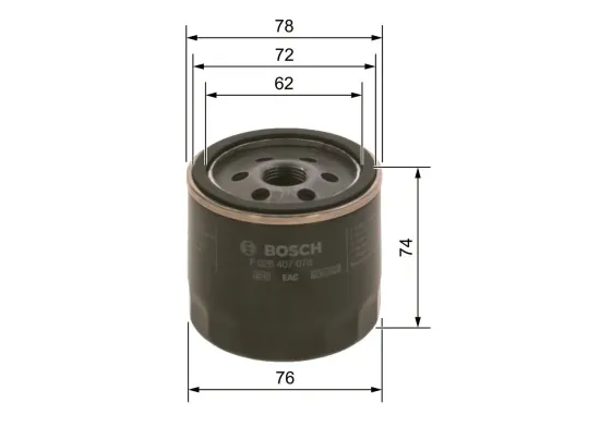 Ölfilter BOSCH F 026 407 078 Bild Ölfilter BOSCH F 026 407 078