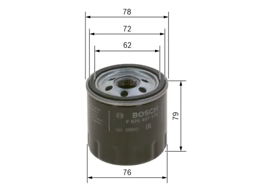 Ölfilter BOSCH F 026 407 176 Bild Ölfilter BOSCH F 026 407 176